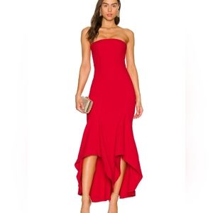 Lovers and Friends Urgonia Gown in Berry Red